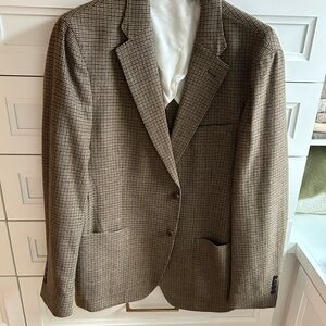 Todd Snyder Tan Checkered Blazer